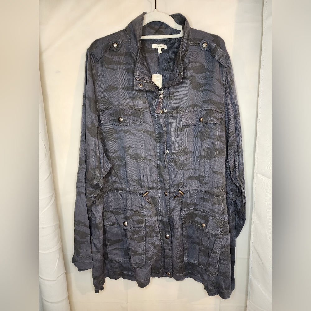Maurices Anorak Blue Camo Jacket